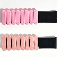 Poids de cheville réglables en silicone, résistants à la transpiration, faciles à nettoyer, avec surface douce au toucher, pour le yoga et le Pilates.