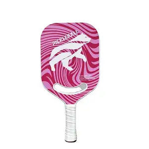 Smile hole Carbon Fiber pickleball paddle with customized design China Supplier for Amazon clients