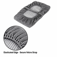 Housse de coussin de siège en chenille élastique sur mesure avec ouverture et amovible, lavable pour chaise de salle à manger, cuisine, maison, bureau