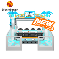 Machine de jeu virtuel VR Crazy Swing 9D Motion VR Cinema Simulator en fibre de verre pour parcs d'attractions intérieurs et centres commerciaux
