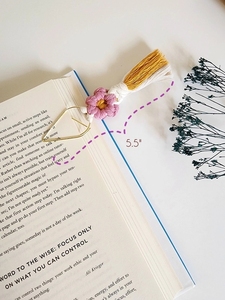 Nouveau personnalisé fait à la main macramé <span class=keywords><strong>marguerite</strong></span> fleur signet charme livre fait à la main accessoire - Product Image 5