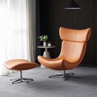 Meuble Orangefurn cincept siège ovale avec pouf fauteuil de salon pivotant design haut de gamme