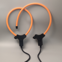 Sensor de corriente CA Flexible a prueba de agua IP67, salida de 4-20mA con transformador de sonda de corriente, bobina Rogowski de núcleo dividido