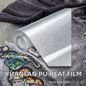 YUANFAN PU Film thermocollant mat Easyweed haute température pour vêtements, motif africain, épaisseur 0,1 mm, 61 cm x 50 m - Product Image 2