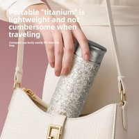 Bouteille d'eau isotherme DILLER de luxe en titane pur à double paroi, grande capacité, style professionnel, gobelet santé