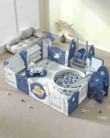 Dernier terrain de jeu intérieur de sécurité avec porte rétractable Escalier coulissant en plastique pour enfants pour chambre à coucher Utilisation extérieure pour bébés