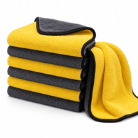 Serviette de lavage auto en microfibre ultra douce personnalisée, séchage rapide, pour le detailing, le polissage et l'entretien automobile, chiffon absorbant en polaire corail