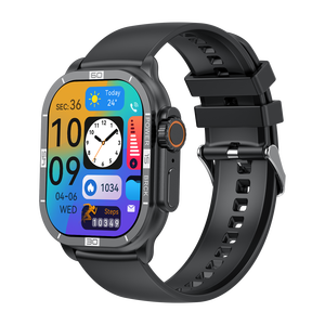 Nouvelle <span class=keywords><strong>montre</strong></span> intelligente HK96S AMOLED avec mesure de la pression artérielle, appels Bluetooth, étanche, NFC, écran tactile 2,06 pouces, <span class=keywords><strong>bracelet</strong></span> intelligent <span class=keywords><strong>Da</strong></span> <span class=keywords><strong>Fit</strong></span> 300 mAh - Product Image 2