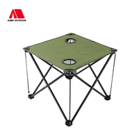 Table pliante pliante de pique-nique de camping Oxford légère et portable pour l'extérieur, sac à main de table pliante ultra-légère à hauteur réglable