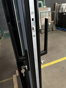 As2047 porte <span class=keywords><strong>coulissante</strong></span> australienne double vitrage cavité verre coulissant empilable portes extérieures empilables balcon aluminium portes coulissantes - Product Image 3
