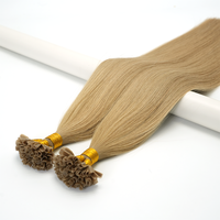 Compra al por Mayor de Extensiones de Cabello Virgen con Punta en U de Marca Privada, Empaque Personalizado, Envío Rápido, Extensiones de Cabello Humano con Punta de Queratina de Grado Profesional