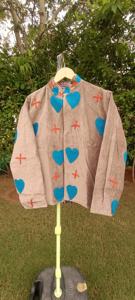 Premium Handcrafted <b>Velvet</b> Embroidery <b>Jacket</b> for <b>Women</b> | Heart Motif Bohemian Winter Outerwear - Product Image 2