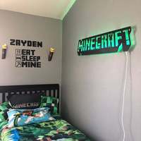Décoration de salle de jeu MC à changement de couleur, manette de jeu, décoration murale cool pour fête, enseigne au néon, lumière LED pour chambre de joueur