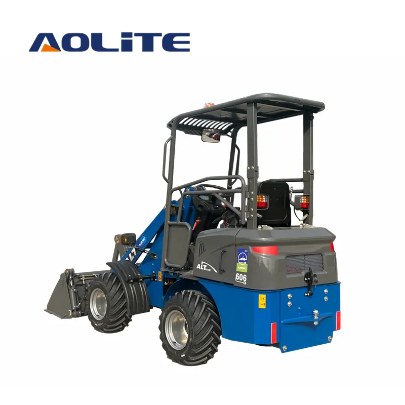 AOLITE 606 small articulated pure electric loader small shovel loader elektrische minilader for farm work