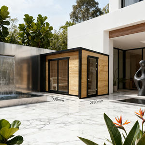 Sauna Capsule Moderna Portátil de Madeira Sólida de Cedro Vermelho, Aquecimento Rápido, Barril de Sauna para Uso em Apartamentos - Product Image 4