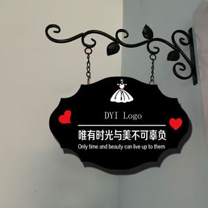 Soporte <span class=keywords><strong>de</strong></span> Pared para Letreros <span class=keywords><strong>de</strong></span> <span class=keywords><strong>Hierro</strong></span> Fundido, Estilo Rústico Vintage, <span class=keywords><strong>de</strong></span> Una Sola Cara, para Porche o Tienda, con Recubrimiento en Polvo, para Exteriores - Product Image 3