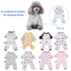 Klaar Om Te Verzenden Op Maat <span class=keywords><strong>Cartoon</strong></span> Dier Polyester Hondenpyjama Volledig Lichtgewicht Pullover Pet Onesie Pjs Kleding Het Hele Seizoen - Product Image 1