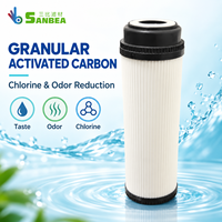 Cartouche de filtre à eau à haute adsorption, charbon actif granulaire, remplacement pour les filtres à eau domestiques