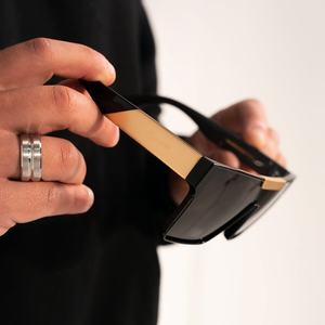 LMA 3403 Fashion Vintage UV400 Women Luxury Designer Custom Logo Shades Men Gold Metal Black <b>Frame</b> High Quality Sunglasses 2024 - Product Image 4