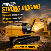 Excavatrice d'occasion Caterpillar Cat323d 323gc, pelleuse usagée 23T CAT323, excavatrices sur chenilles à vendre
