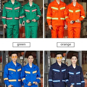 Combinaisons de travail de sécurité personnalisables pour hommes avec bandes réfléchissantes, uniformes de travail industriels d'extérieur à faible MOQ - Product Image 4