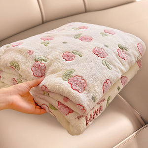 Coperte di flanella Ultra morbide e accoglienti, di lusso per camera da letto e soggiorno, coperta in pile stampata - Product Image 5