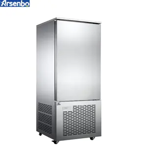 Arsenbo Commercial Refrigeration Equipment Stainless Steel Deep Freezer Air Cooling Frozen Cabinet 5 pans Blast Freezer