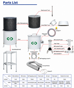 Purificador de Niebla de Aceite Opcional - <span class=keywords><strong>Extractor</strong></span> de Niebla de Aceite de Fácil Instalación y Funcionamiento Silencioso con Almohadilla Antivibración para Equipos CNC - Product Image 6