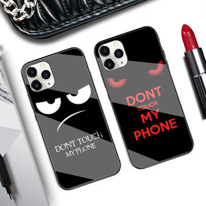 Venta caliente Dont Touch My Phone Design Funda de teléfono para Iphone 12 Cubierta de vidrio templado personalizable para Iphone 13 Pro <span class=keywords><strong>Max</strong></span> - Product Image 3