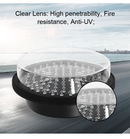 Modul Lampu Lalu Lintas LED Bola Merah Dia.200mm(8inci) dengan Lensa Transparan