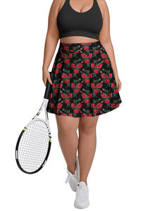 Logotipo personalizado Mini entrenamiento Yoga GYM 2 piezas Sport Padel Floral impreso Golf falda con mallas mujeres faldas de tenis conjunto para mujeres - Product Image 1