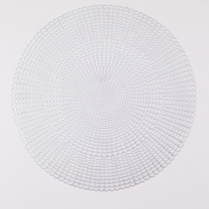 2026 New Round Gold <strong>Red</strong> PVC <strong>Placemats</strong> for Restaurant Decoration - Product Image 4