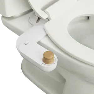 Hot Selling Plastic Cold Water Bidet White Toilet Bidet Attachment Adjustable Water Cleaning Nozzles Non-Electric Toilet Bidet