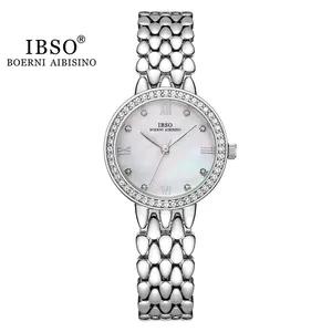 IBSO 럭셔리 일본 석영 여성 시계 손목 시계 럭셔리 여성 디자이너 사용자 정의 시계
