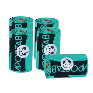 <b>Compostable</b> Degradable Eco-Friendly Doggy Poop <b>Bags</b> with Plastic Material Dog Poo Package Excrement Poop <b>Bags</b> - Product Image 3