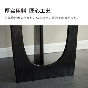 Tk Tongke <b>Round</b> <b>Coffee</b> <b>Table</b> With Storage Shelf Modern Living Room Side <b>Table</b> <b>Black</b> Glass Top And Wooden Base - Product Image 4