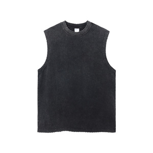 Canotta Sportiva da <span class=keywords><strong>Uomo</strong></span> Stile Hip Hop, Senza Maniche, in Poliestere Lavato, Traspirante e ad Asciugatura Rapida, Personalizzabile per Bodybuilding - Product Image 5