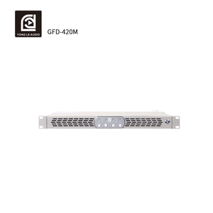 Directo de fábrica OEM 200Watt 200W Profesional Clase D <span class=keywords><strong>1U</strong></span> Amplificador China Hecho 4 canales Amp <span class=keywords><strong>1U</strong></span> para altavoz profesional - Product Image 1