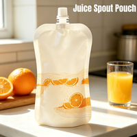 Pochette à bec verseur en PE imprimée en héliogravure, conception gratuite, OEM, faible MOQ, pour cola et jus de légumes, sac d'emballage alimentaire recyclable