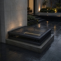 Fenêtre de couloir automatique électrique intelligente avec éclairage naturel et moustiquaire, pour ventilation de sous-sol