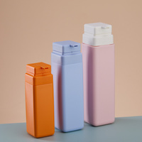 Flacon vide en HDPE de 300 ml, 500 ml, 750 ml avec tête de pompe à pression pour emballage luxueux de produits capillaires, corporels et de soin de la peau (gel douche, shampoing, lotion)