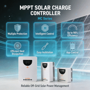 Régulateur de Charge Solaire MPPT 20A 30A 40A 60A 12V 24V 48V Bluetooth Entrée PV Max 150V pour Système Énergétique Hors Réseau et VR - Product Image 4
