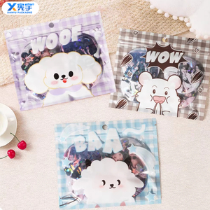 Bolsa de Plástico <span class=keywords><strong>con</strong></span> Cierre Hermético y Ventana Transparente para Cosméticos, Papelería, Joyería y Regalos, Venta al Por Mayor - Product Image 2