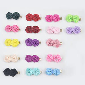 Nouveau à la mode 2.5cm fait à la main écologique 100% Polyester ruban Rose bricolage <span class=keywords><strong>mariée</strong></span> casque <span class=keywords><strong>Bouquet</strong></span> cheveux vêtements accessoires haute - Product Image 2