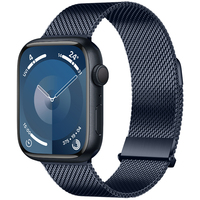 Pabrik CM Grosir Tali Jam Tangan Logam Stainless Steel Model Milanese Dua Segmen Jaring Tebal untuk Apple Watch S11 10 9 8 7 6