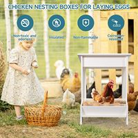 Nichoirs à poules JQ, boîtes de ponte pour poules, nichoirs pour poulailler avec rangement d'œufs pour élevage avicole
