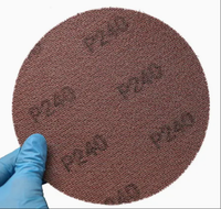 Disques abrasifs à support de fibre de ponceuse Disques de ponçage à filet Disques anti-blocage anti-poussière de 5 pouces