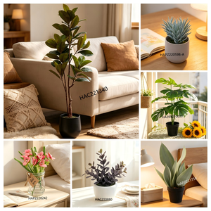 Fleurs artificielles de tulipes jaunes dans un pot en céramique rustique blanchi à la chaux, fausses fleurs de printemps pour la décoration de <span class=keywords><strong>cuisine</strong></span> et de maison style cottagecore - Product Image 5