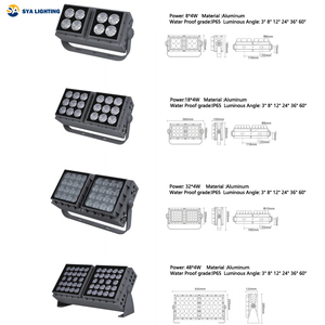 SYA 8*4W 18*4W 32*4W 48*4W Hôtel Mur <span class=keywords><strong>Extérieur</strong></span> Assemblé Jeter Long Bâtiment Paysage Éclairage <span class=keywords><strong>Façade</strong></span> <span class=keywords><strong>Extérieur</strong></span> Projecteur - Product Image 5