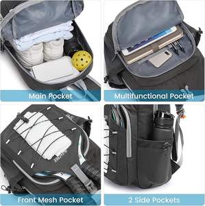 Échantillon gratuit Prix de gros Qualité supérieure Sac de raquette de pickleball grand espace avec fermeture éclair et bandoulière - Product Image 4